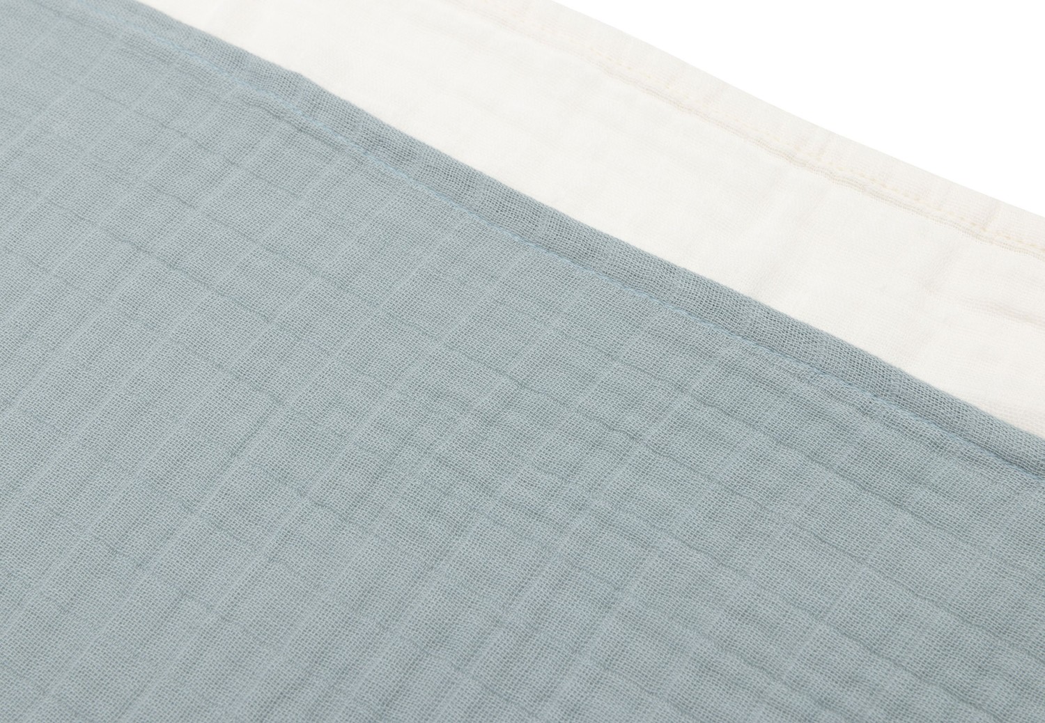 Hydrofiele Doek Small 70x70cm - Sea Green/Ivory - 4 Stuk - afbeelding 4