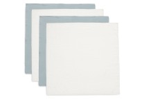 Hydrofiele Doek Small 70x70cm - Sea Green/Ivory - 4 Stuk