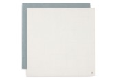Hydrofiele Doek Groot 115x115cm - Sea Green/Ivory