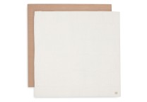 Hydrofiele Doek Large 115x115cm - Biscuit/Ivory - 2 Stuk