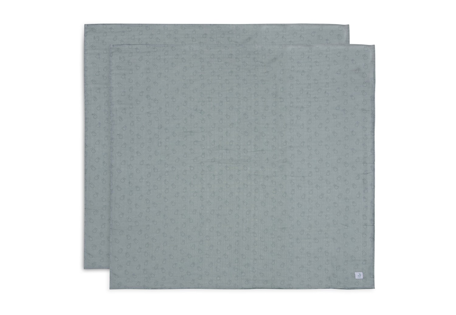 Hydrofiele Doek Miffy Silhouettes - Sea Green - 2 Stuks