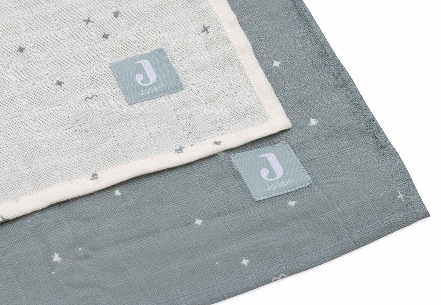 Hydrofiele Doek Large 115x115cm Twinkling - Sea Green - afbeelding 13