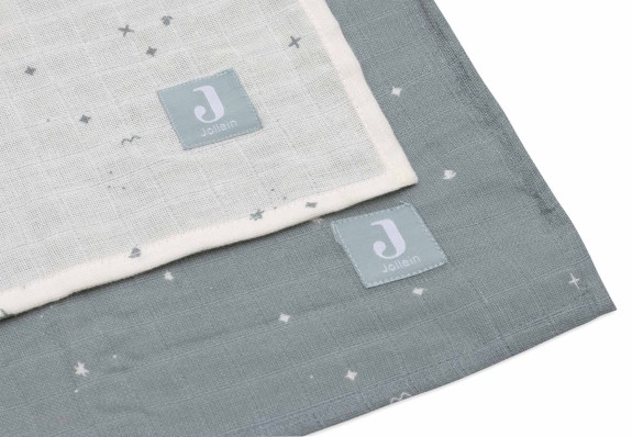 Hydrofiele Doek Large 115x115cm Twinkling - Sea Green