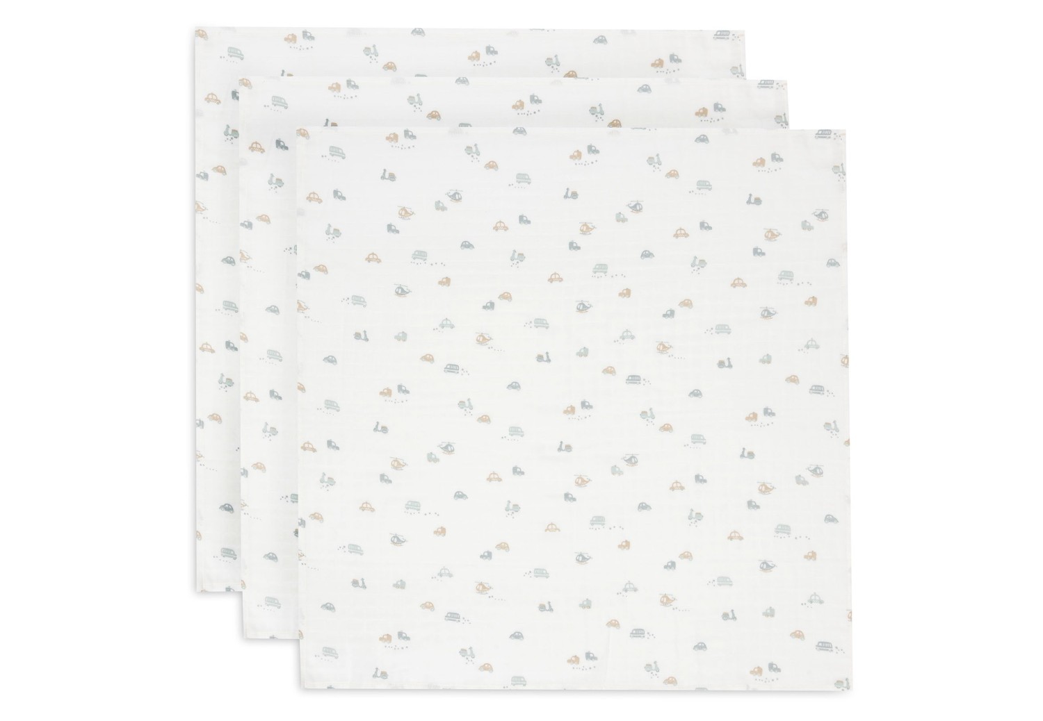 Hydrofiele Doek 70x70cm - On The Go - 3 Stuks
