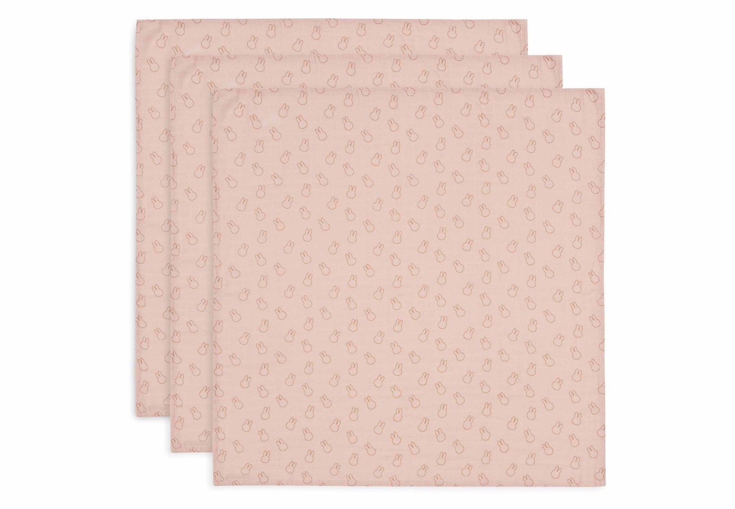 Hydrofiele Doek Miffy Silhouettes - Wild Rose - 3 Stuks - afbeelding 2