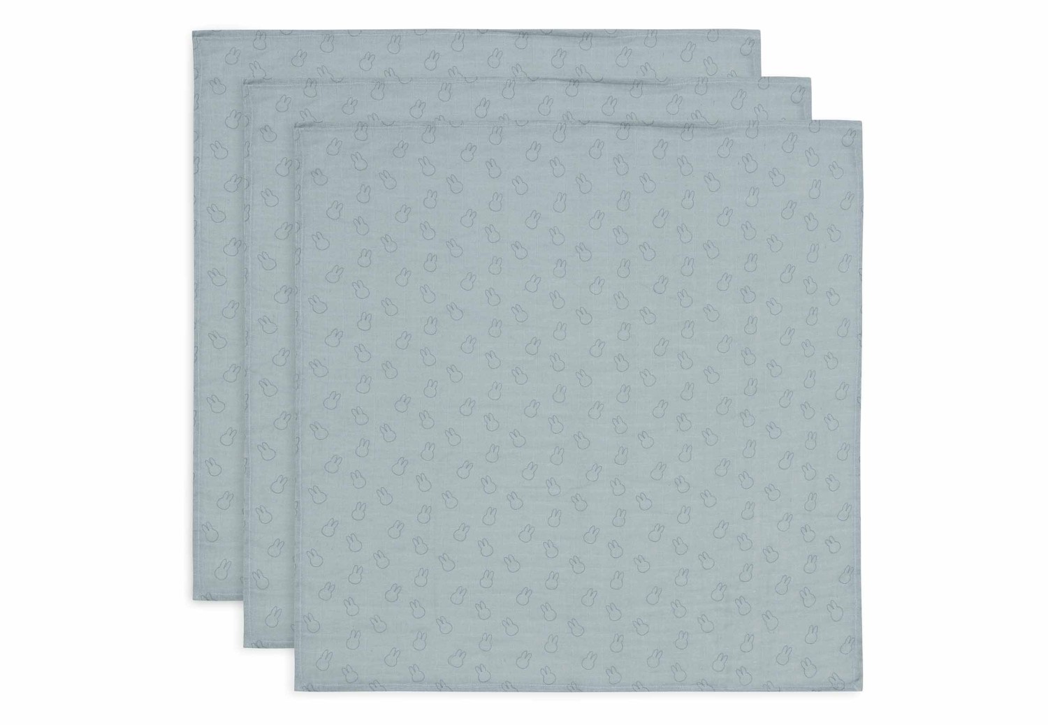 Hydrofiele Doek Miffy Silhouettes - Sea Green - 3 Stuks - afbeelding 2