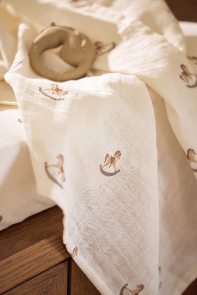 Hydrofiele Doek Large 115x115cm - Nostalgic Ride