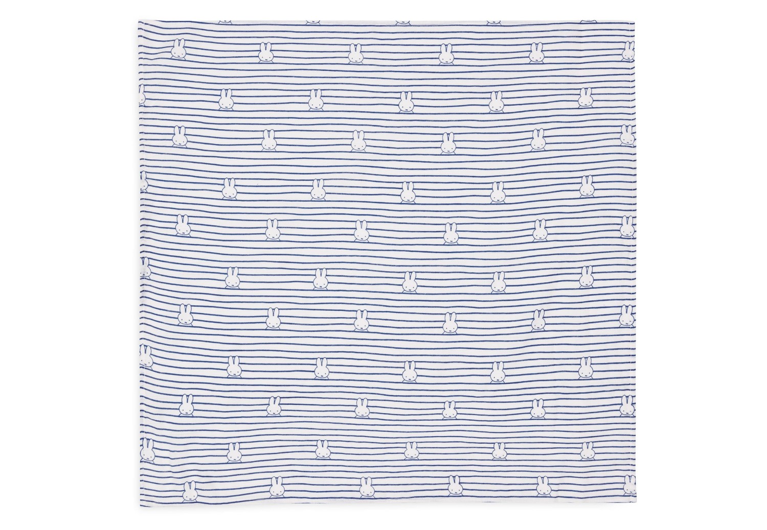 Hydrofiele Doek Small 70x70cm Miffy Stripe - Navy - afbeelding 2