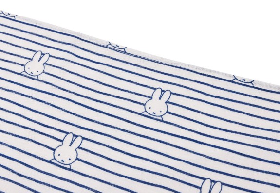Hydrofiele Doek Small 70x70cm Miffy Stripe - Navy