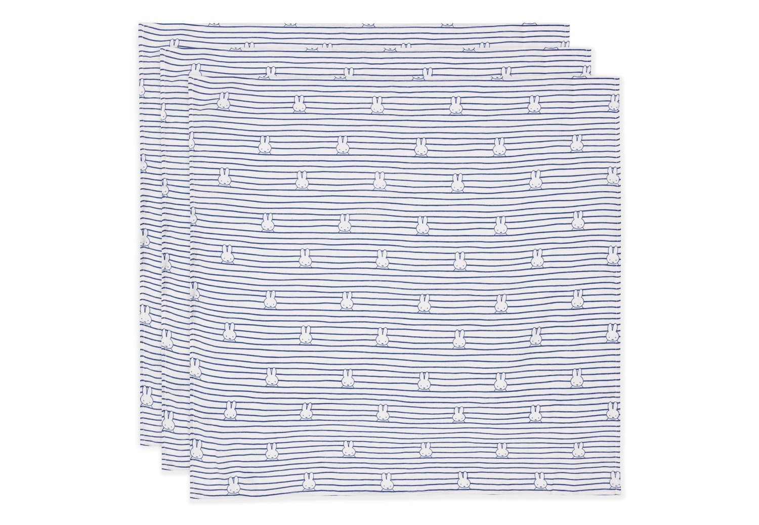 Hydrofiele Doek Small 70x70cm Miffy Stripe - Navy