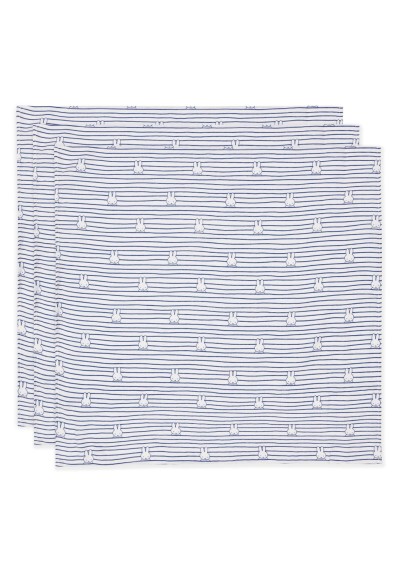 Hydrofiele Doek Small 70x70cm Miffy Stripe - Navy