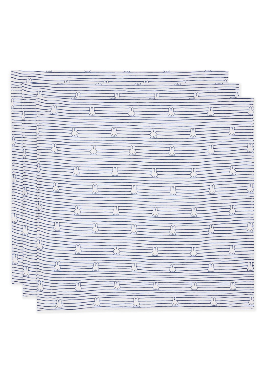 Hydrofiele Doek Small 70x70cm Miffy Stripe - Navy - afbeelding 6
