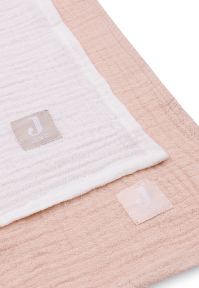 Hydrofiele Doek Large 115x115cm - Wild Rose/Ivory