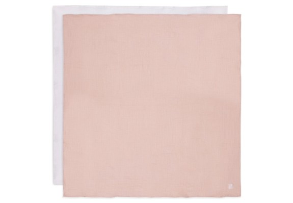 Hydrofiele Doek Large 115x115cm - Wild Rose/Ivory
