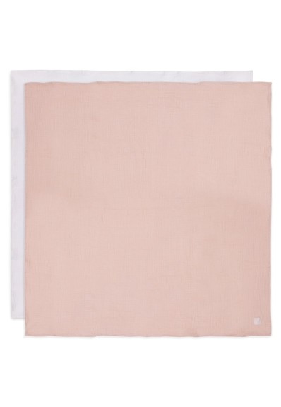 Hydrofiele Doek Large 115x115cm - Wild Rose/Ivory