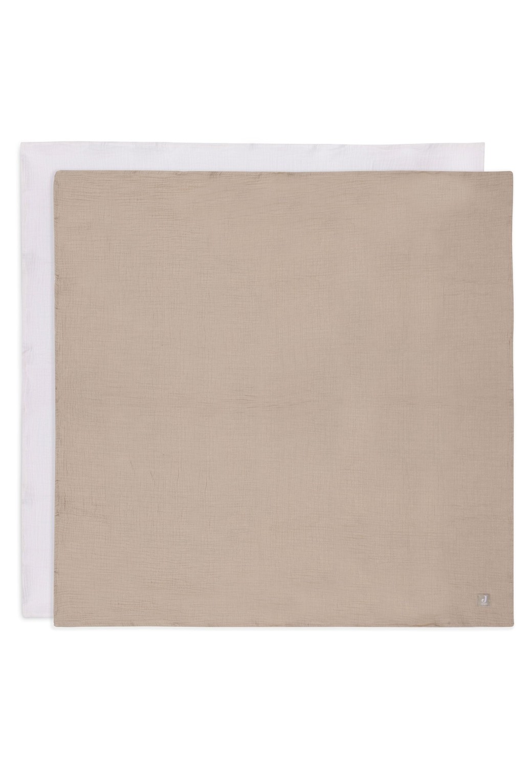 Hydrofiele Doek Large 115x115cm - Olive Green/Ivory - afbeelding 10