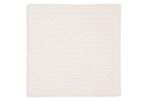 Hydrofiele Doek Small 70x70cm Miffy Stripe - Biscuit