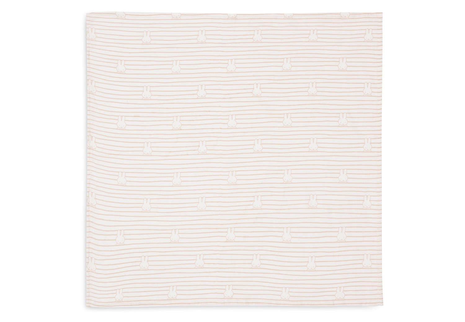 Hydrofiele Doek Small 70x70cm Miffy Stripe - Biscuit - afbeelding 2