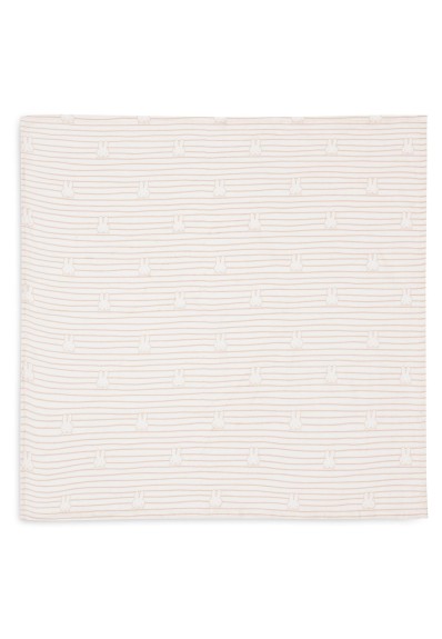 Hydrofiele Doek Small 70x70cm Miffy Stripe - Biscuit