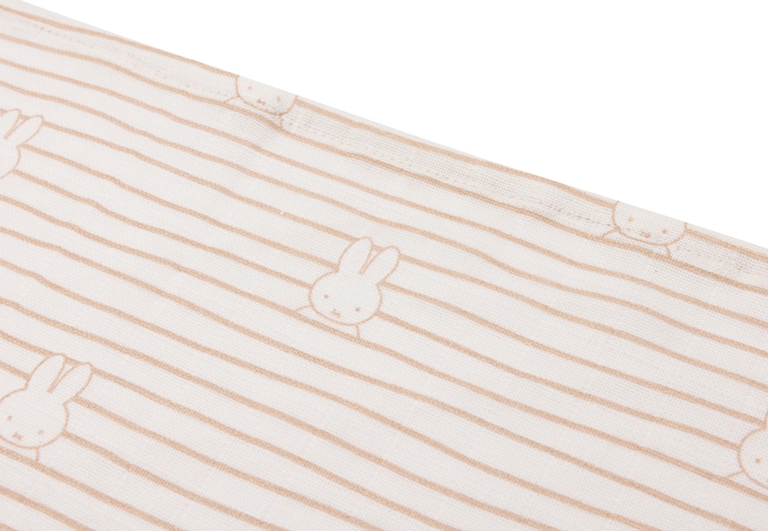 Hydrofiele Doek Small 70x70cm Miffy Stripe - Biscuit - afbeelding 3