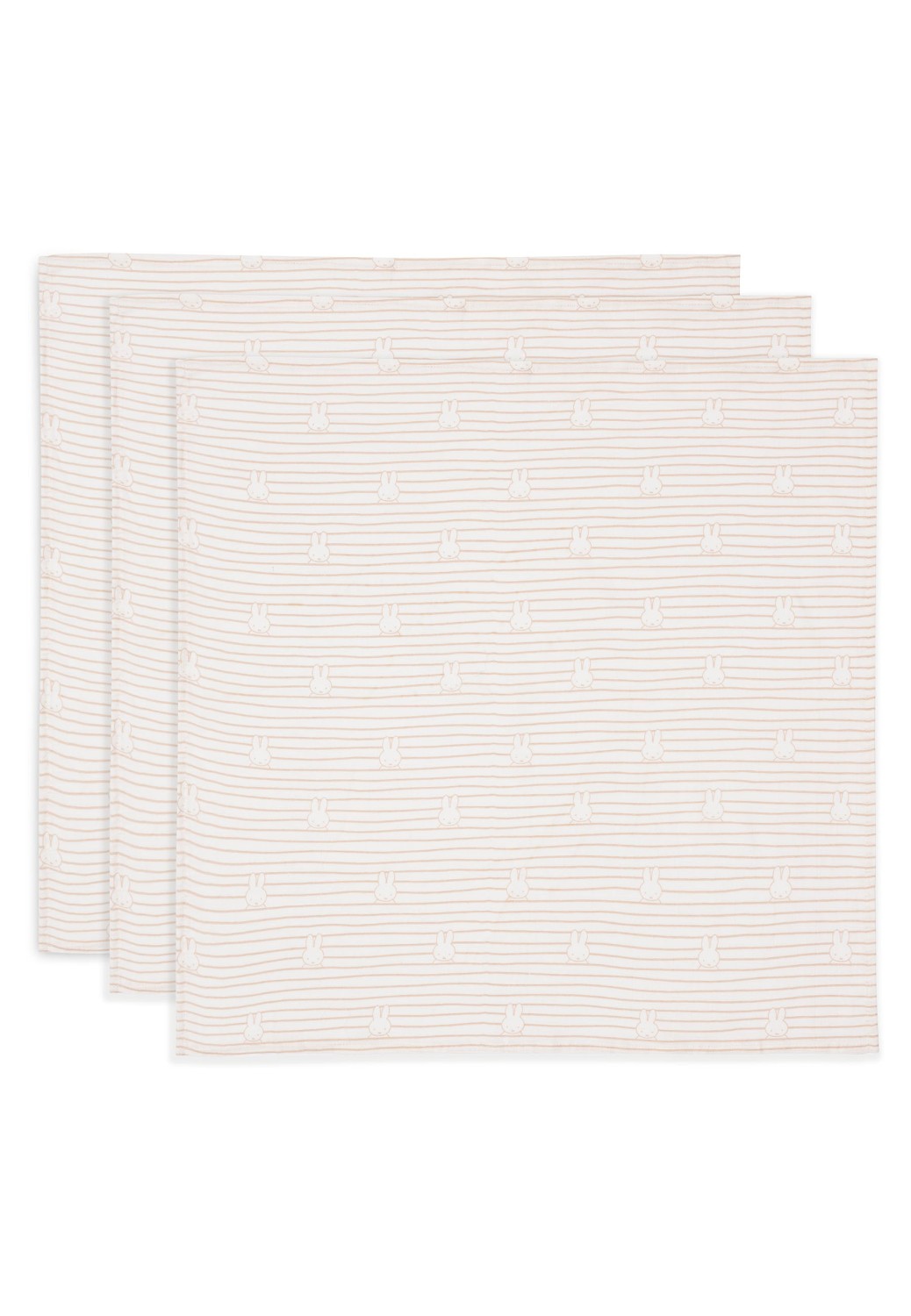 Hydrofiele Doek Small 70x70cm Miffy Stripe - Biscuit - afbeelding 7