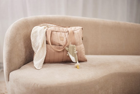 Hydrofiele Doek Small 70x70cm Miffy Stripe - Biscuit