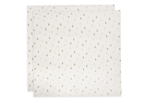 Hydrofiele Doek Large 115x115cm Happy Miffy - Olive Gree