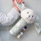 Little Dutch Pluche Rammelaar Konijn - Wit/Mint