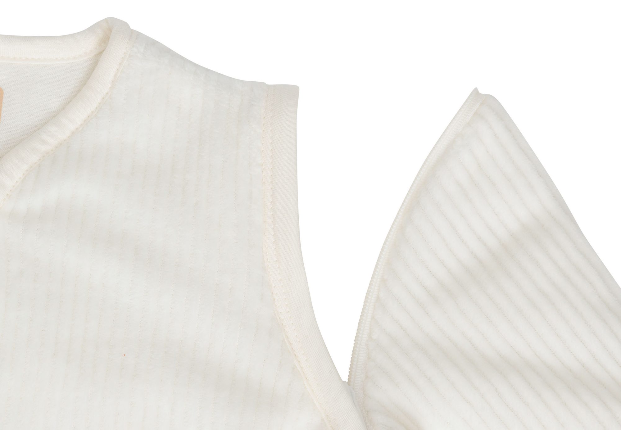 Baby Slaapzak met Afritsbare Mouw 60cm Rib - Ivory - afbeelding 5