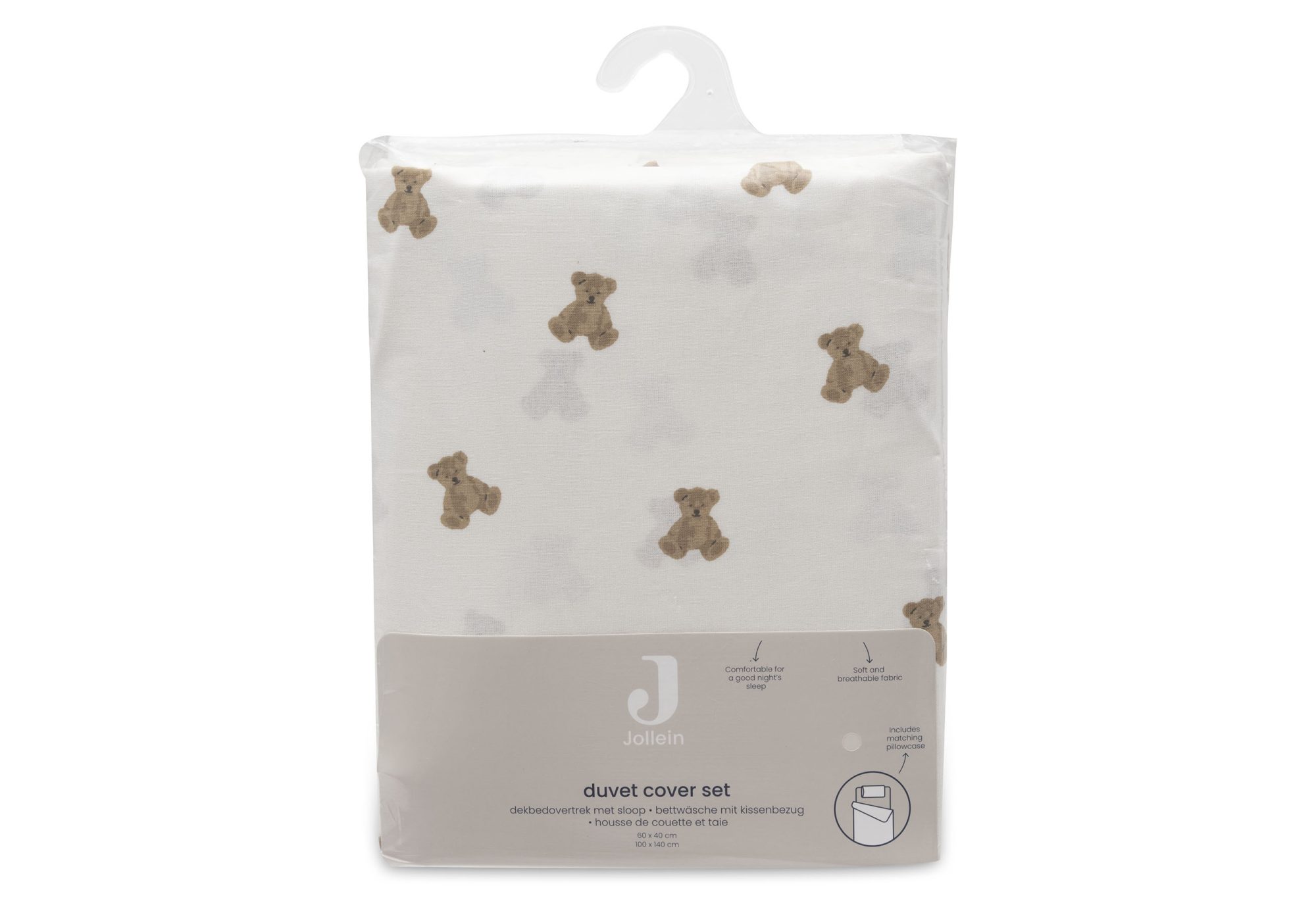 Dekbedovertrek met sloop 100x140cm - Mini Teddy Bear - afbeelding 3
