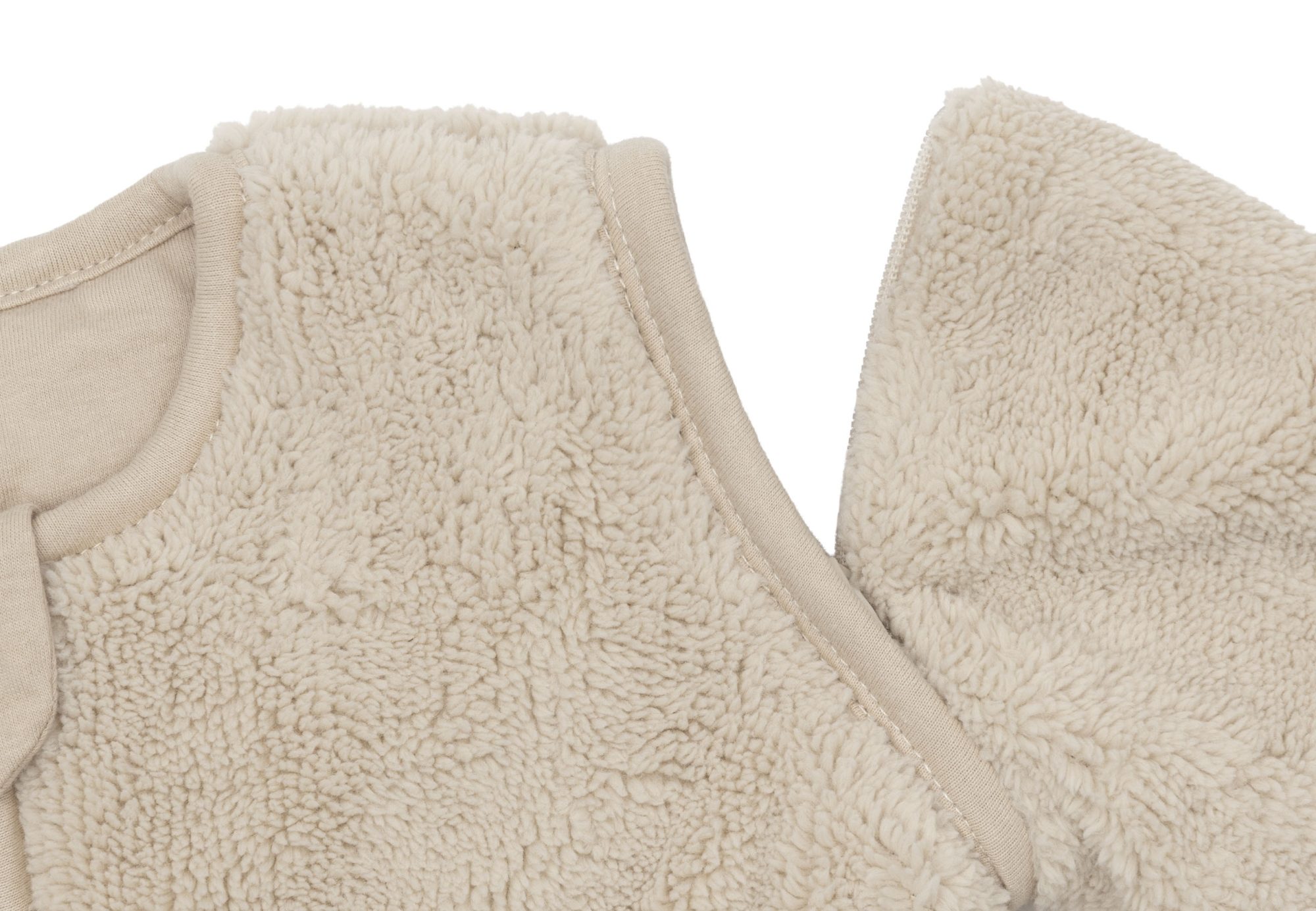 Slaapzak met afritsbare mouw Rond 60cm Fluffy - Sand - afbeelding 5