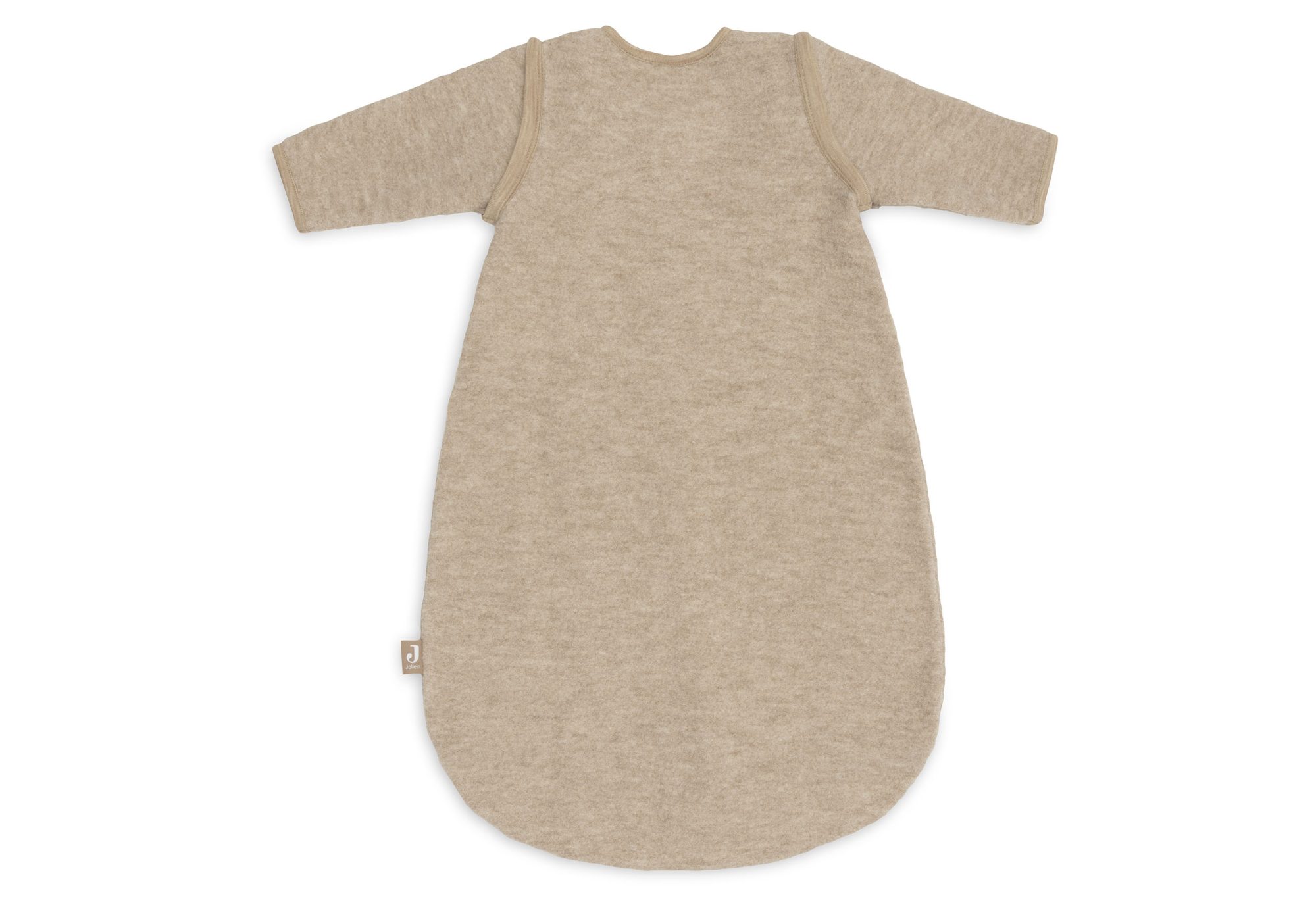 Slaapzak met afritsbare mouw Rond 60cm Merino Wol Felted - Natural - afbeelding 2