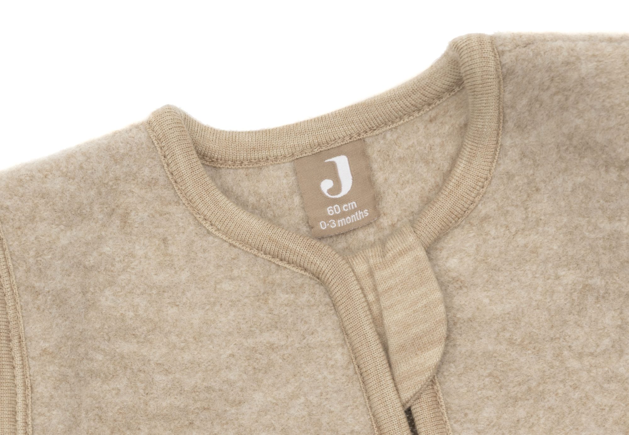 Slaapzak met afritsbare mouw Rond 60cm Merino Wol Felted - Natural - afbeelding 4