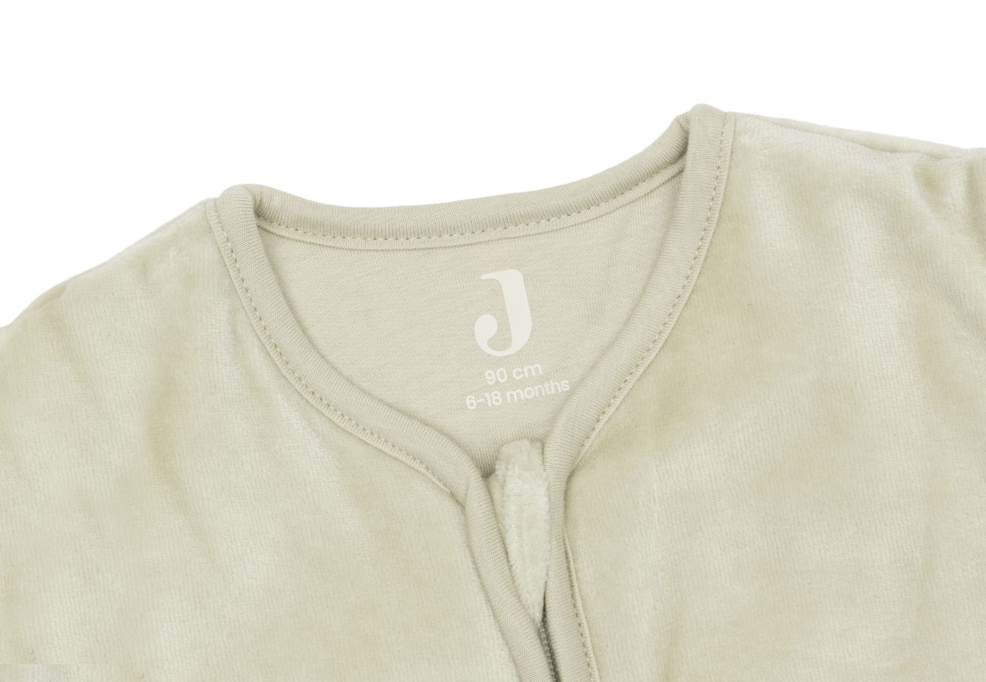Slaapzak met afritsbare mouw 90cm Velvet - Soft Matcha - afbeelding 4