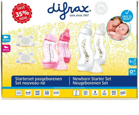 Difrax Newborn baby starter set roze