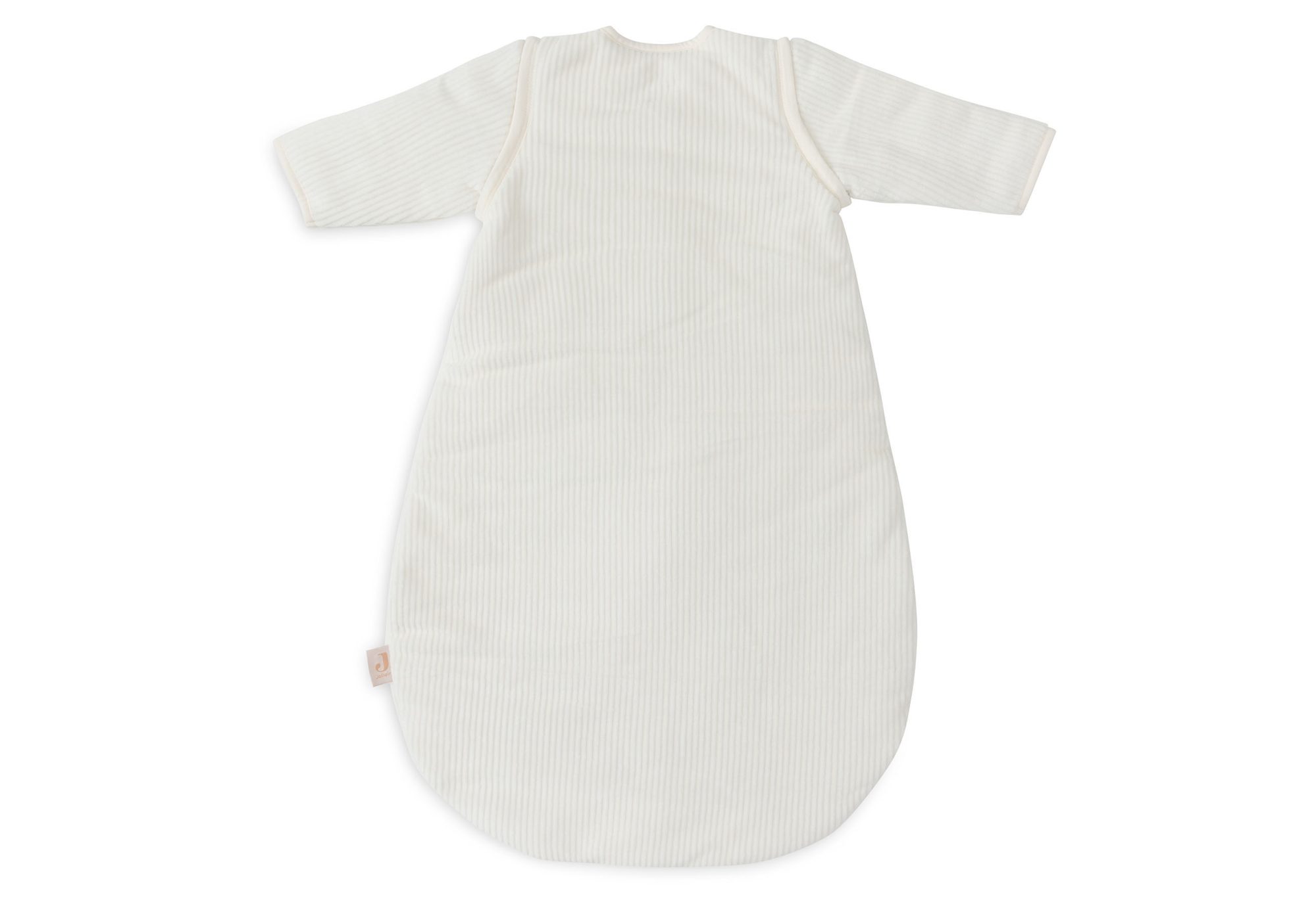 Baby Slaapzak met Afritsbare Mouw Rond 70cm Rib - Ivory - afbeelding 2