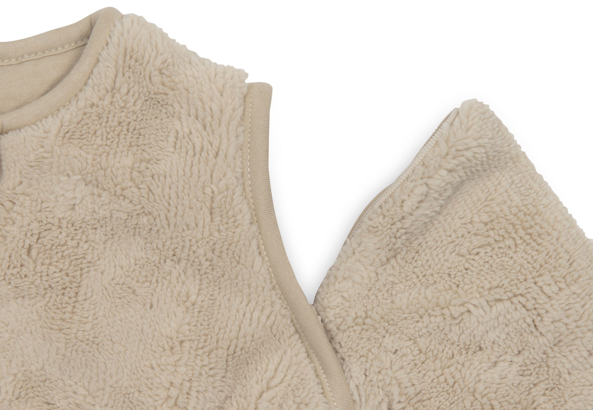 Slaapzak met afritsbare mouw 70cm Fluffy - Sand - afbeelding 4