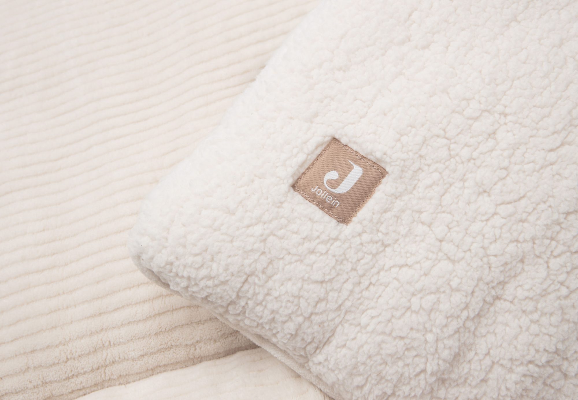 Boxkleed 100x100cm Cloudy Rib - Oatmeal - afbeelding 4