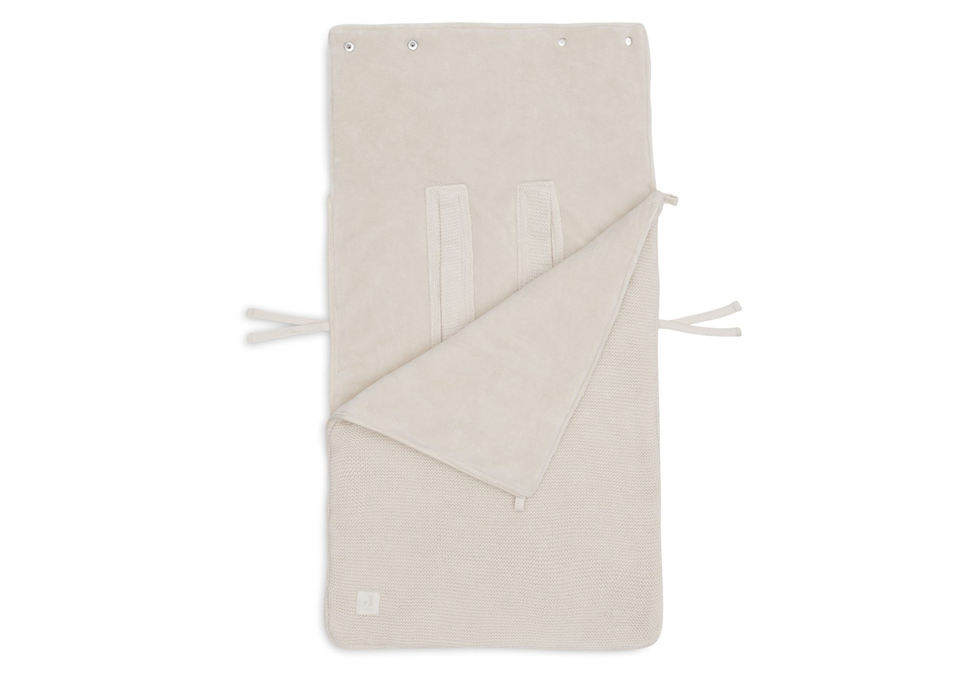 Voetenzak groep 0+ 3/5 punts gordel Basic Knit - Oatmeal - afbeelding 3