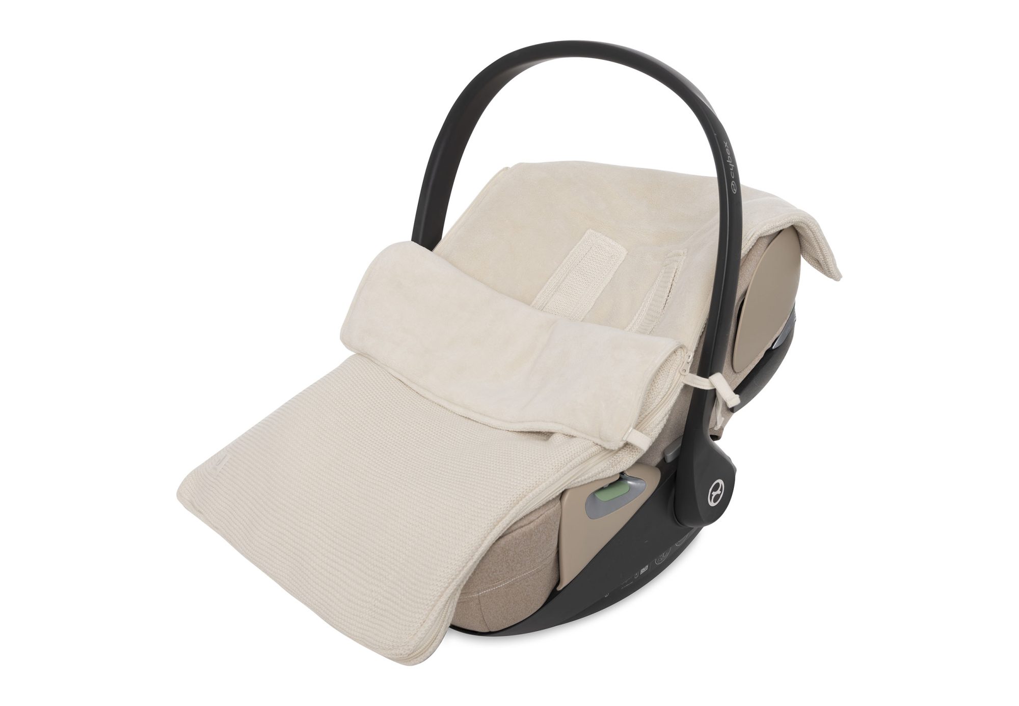 Voetenzak groep 0+ 3/5 punts gordel Basic Knit - Oatmeal