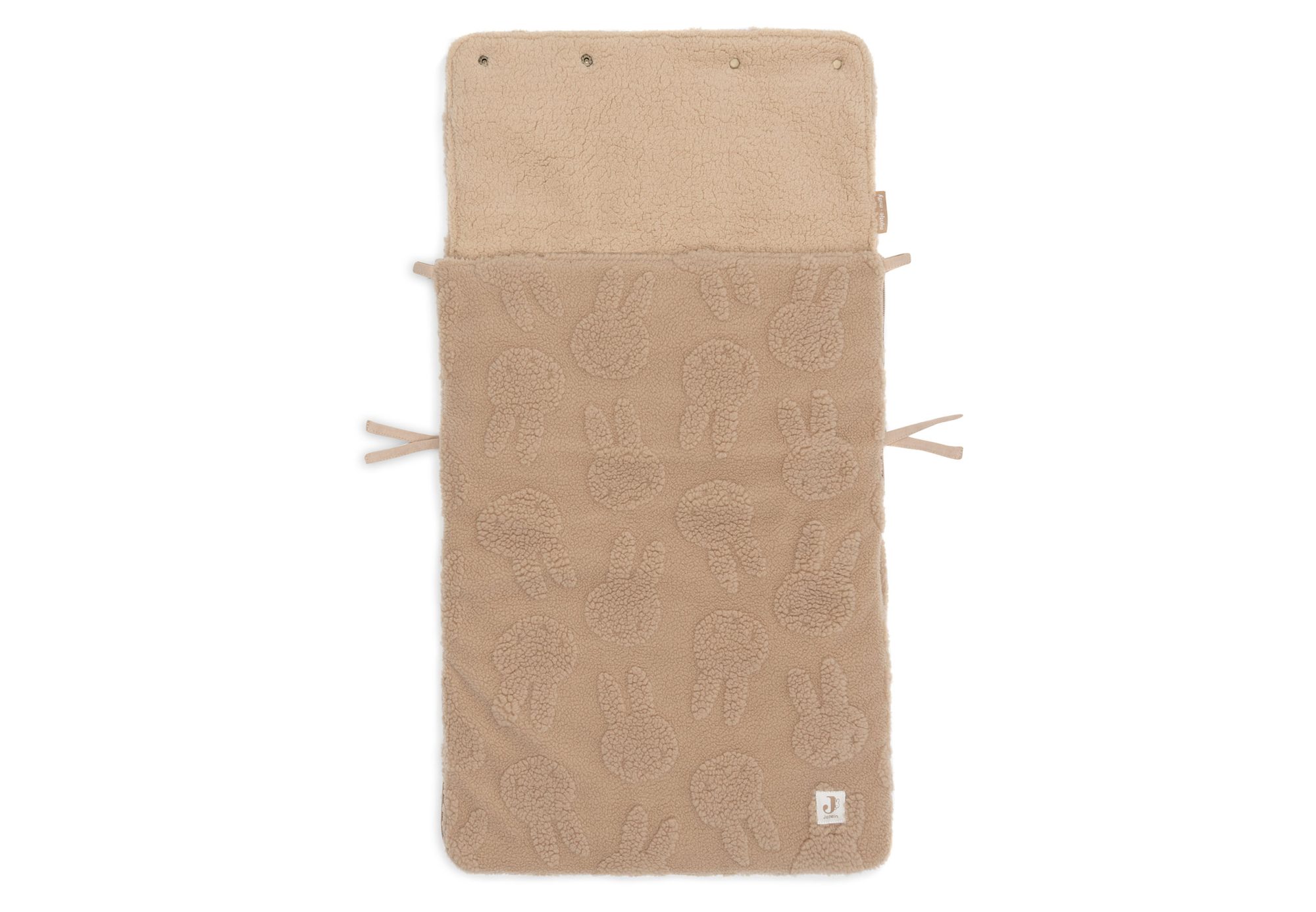 Voetenzak groep 0+ 3/5 punts gordel Miffy Jacquard Teddy - Biscuit - afbeelding 2