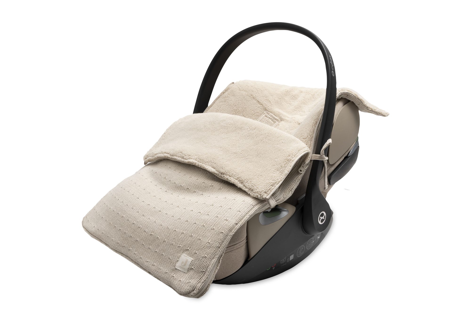 Voetenzak groep 0+ 3/5 punts gordel Sprinkle Knit - Sand - afbeelding 5