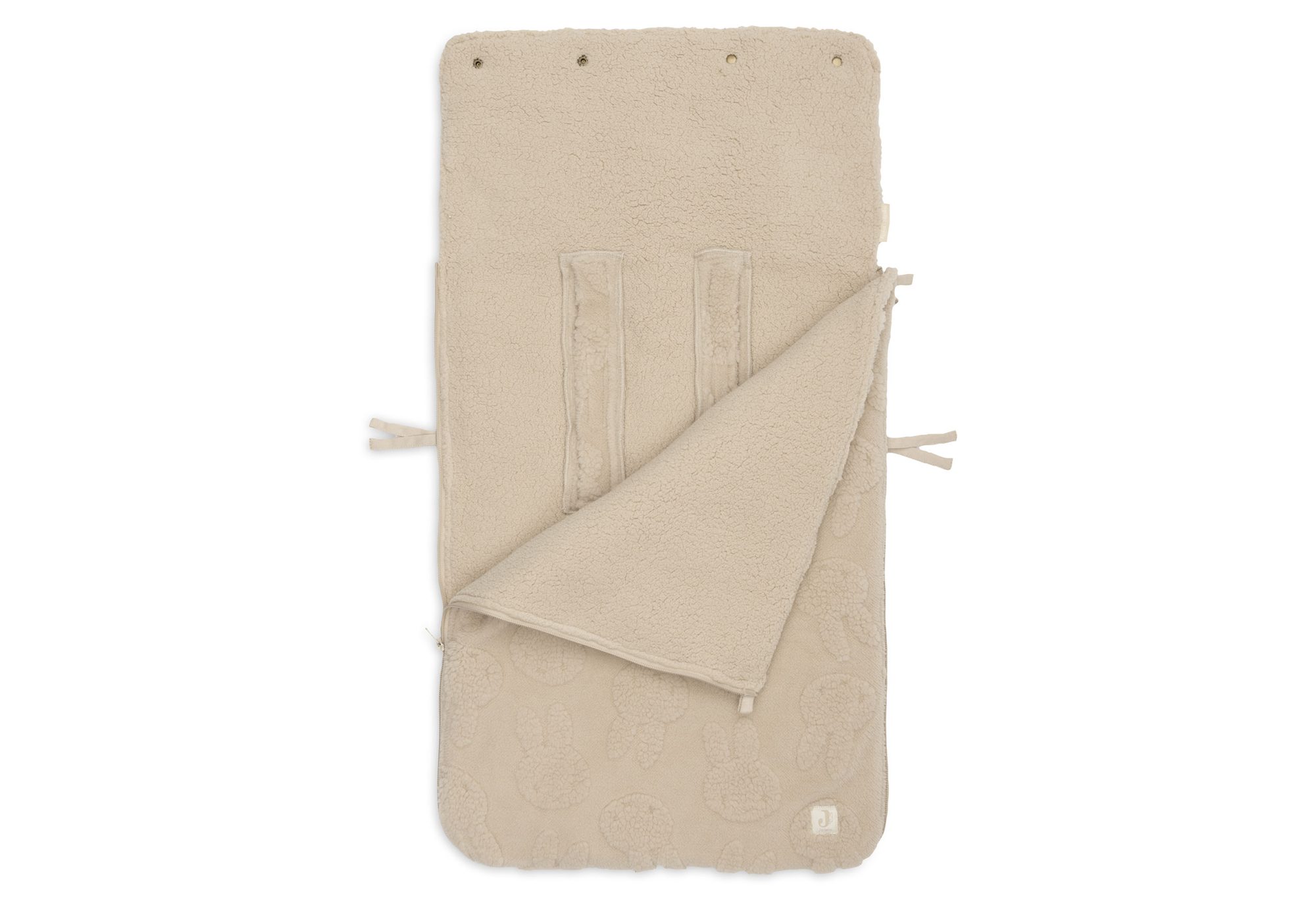 Voetenzak groep 0+ 3/5 punts gordel Nijntje Jacquard Teddy - Sand - afbeelding 2