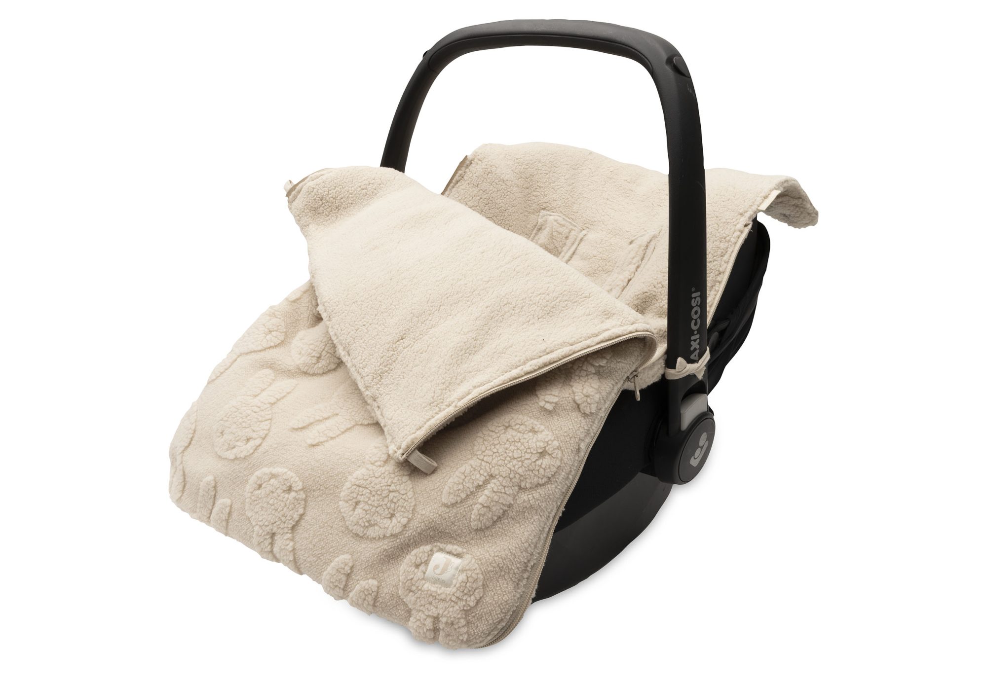 Voetenzak groep 0+ 3/5 punts gordel Nijntje Jacquard Teddy - Sand - afbeelding 5