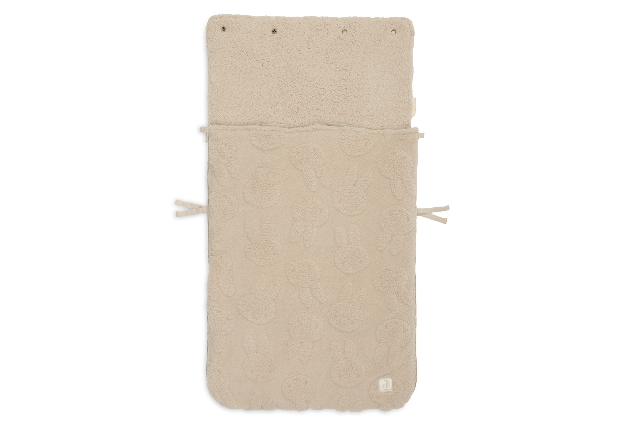 Voetenzak groep 0+ 3/5 punts gordel Nijntje Jacquard Teddy - Sand