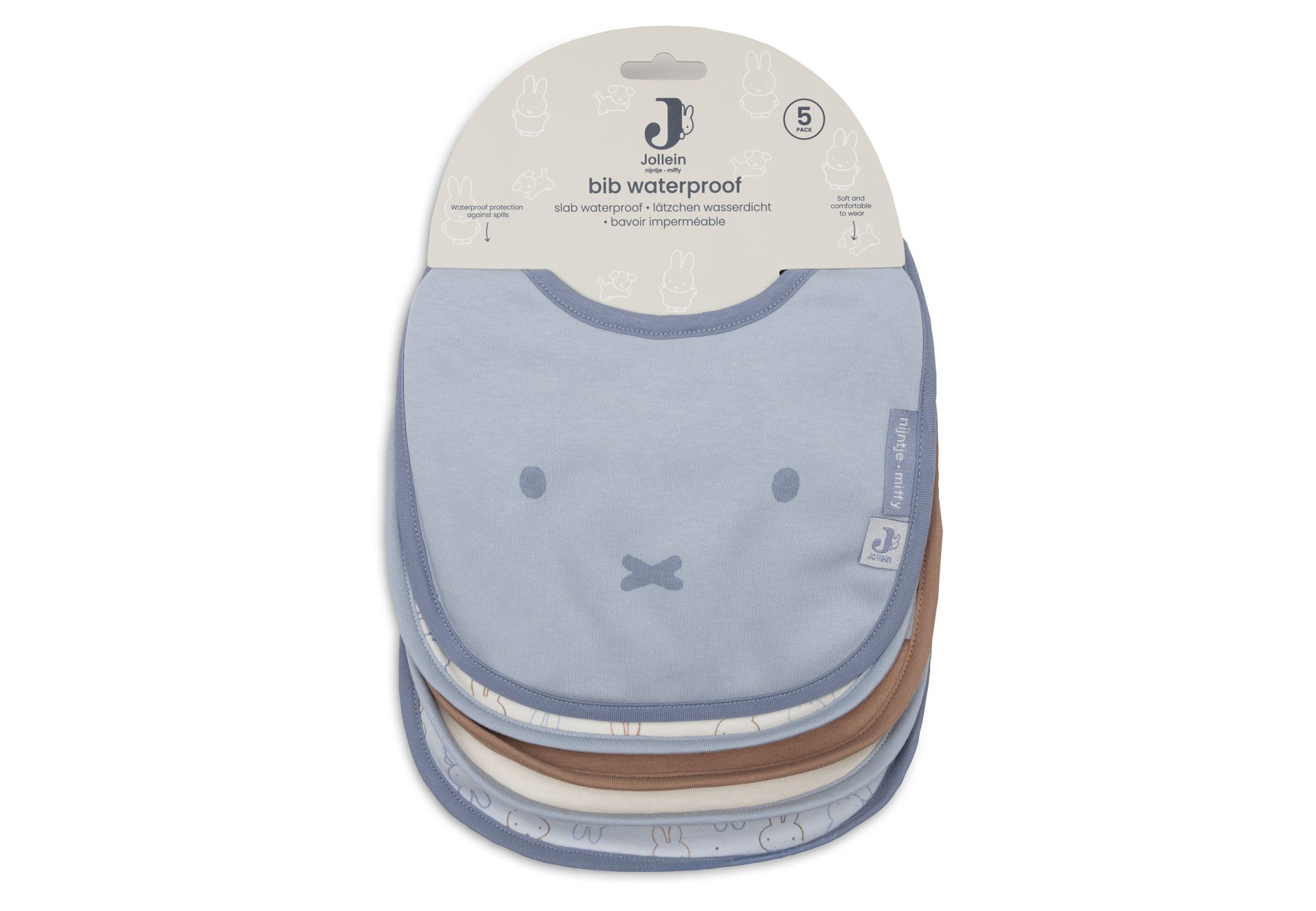 Slab Jersey Waterproof Nijntje Moments - Cloudy Blue - 5 Stuks - afbeelding 6