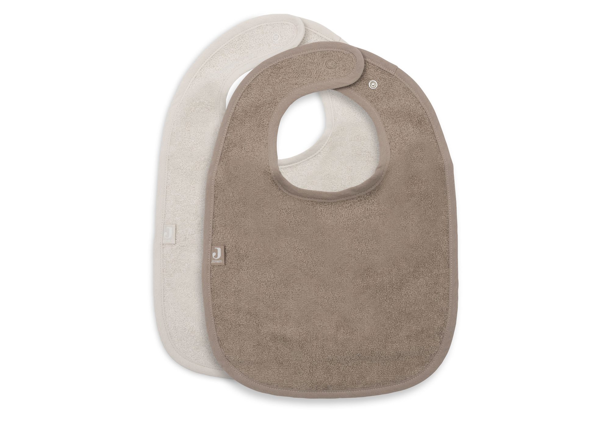 Slab Badstof - Sand/Milky Coffee - 2 Stuks