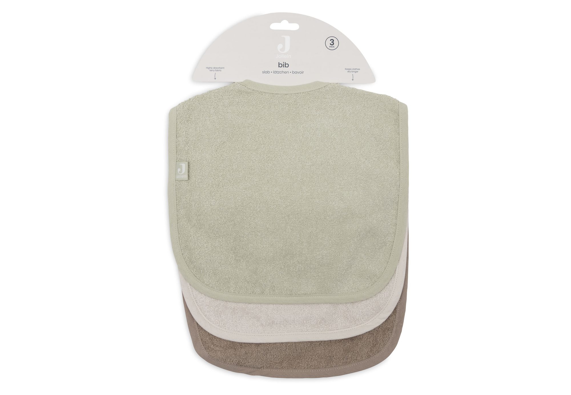 Slab Badstof - Sand/Soft Matcha/Milky Coffee - 3 Stuks - afbeelding 7