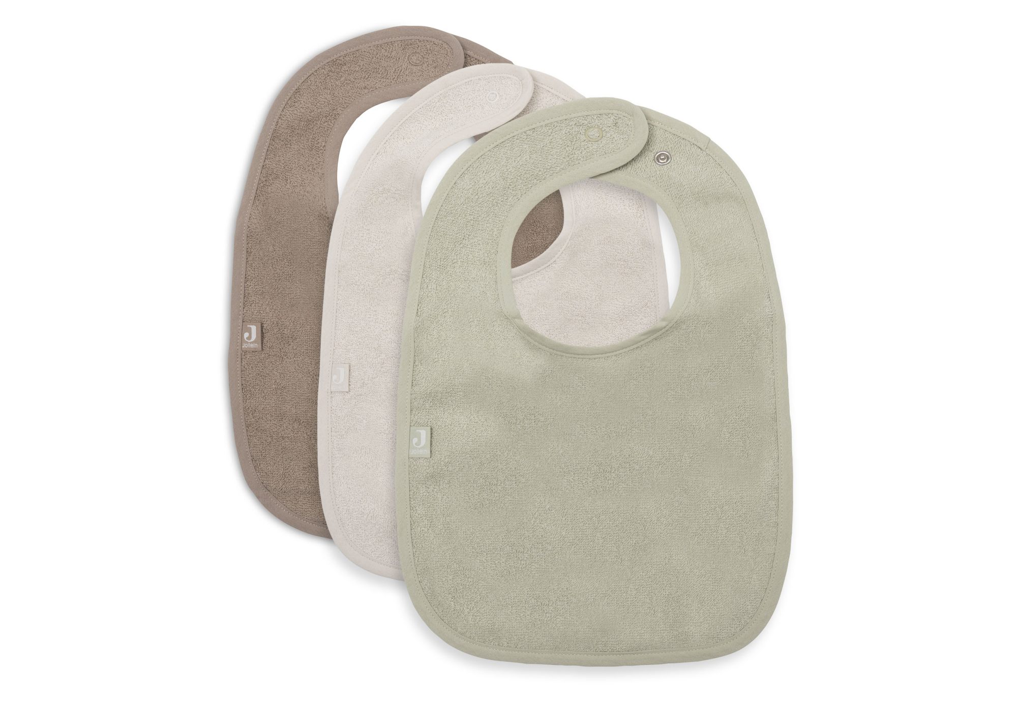 Slab Badstof - Sand/Soft Matcha/Milky Coffee - 3 Stuks