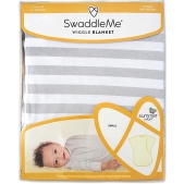 SwaddleMe slaapzak 2-7 mnd - Grijs/wit strepen